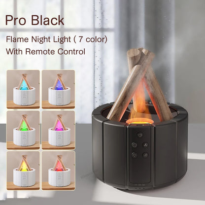 Simulated Flame Aroma Diffuser Heater + Humidifier