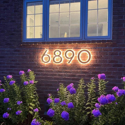 Custom LED House Number Lights