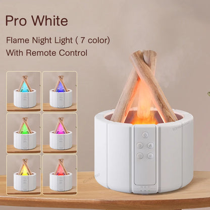 Simulated Flame Aroma Diffuser Heater + Humidifier