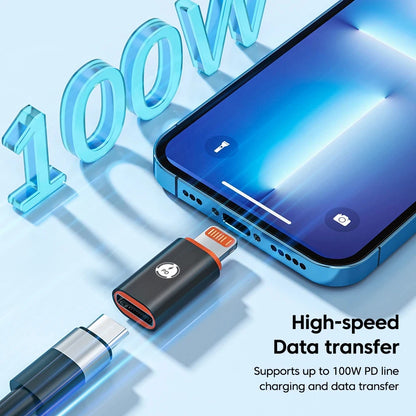 USB-C To Lightning Adapter (iPhone Adapter For iPhone Under iPhone 15)