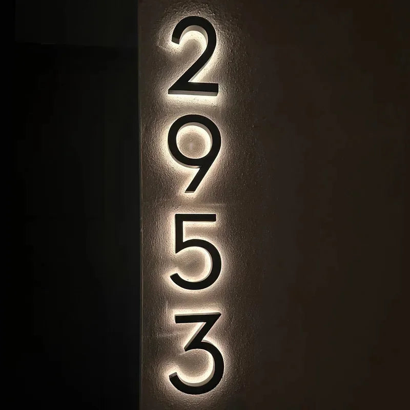 Custom LED House Number Lights