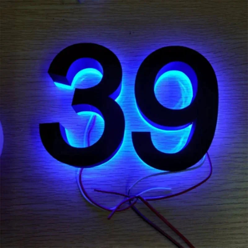 Custom LED House Number Lights