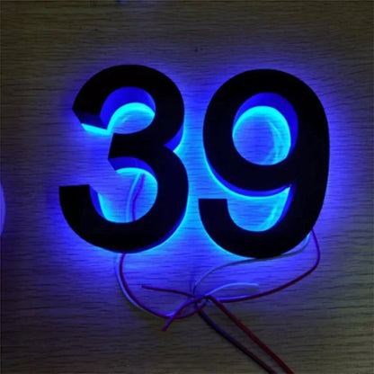 Custom LED House Number Lights